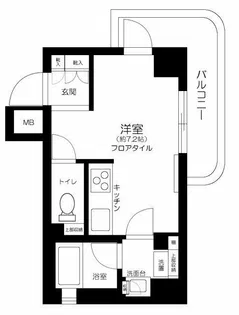 リヴェール池袋【6階】の間取り