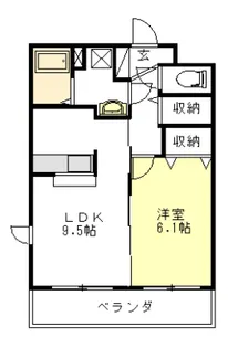 レスポワールU【3階】の間取り