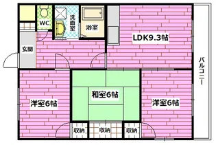 サンドエル【3階】の間取り