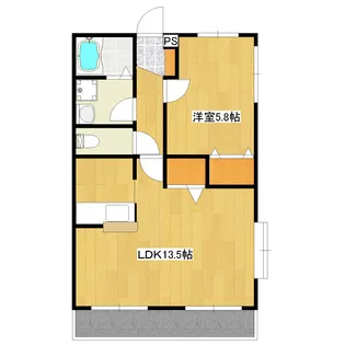 シャンフォート【3階】の間取り