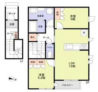 Casa Grigia【1階】の間取り