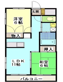 コーポ大場【3階】の間取り