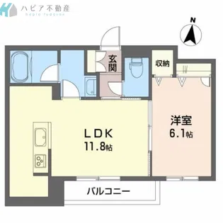 シャーメゾン Ace【1階】の間取り