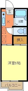 千葉県市原市国分寺台中央3【アパート】の間取り