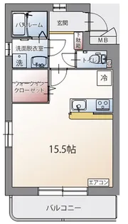 クレールコート堂庭【4階】の間取り