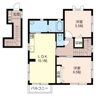スマイルコートB【2階】の間取り