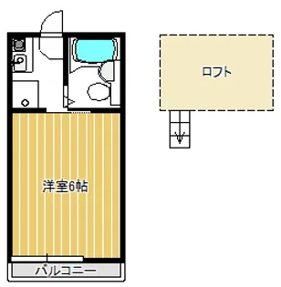フォーブル一之江【2階】の間取り