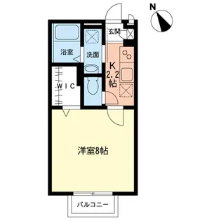 サンライズ岩本【2階】の間取り