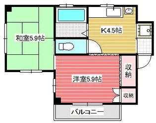 堀内ハイツ【2階】の間取り