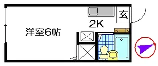 サンハイツ【2階】の間取り