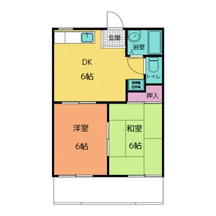タウニィ野田【1階】の間取り