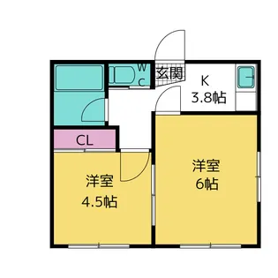 ビラ・スズキ【1階】の間取り