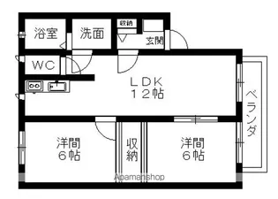 ファインコーポII【2階】の間取り