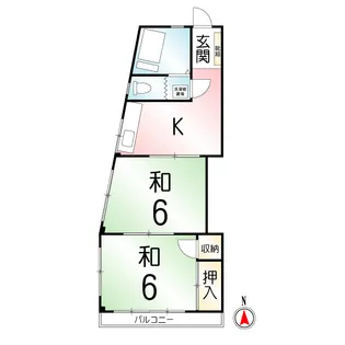 ライフコーポ【2階】の間取り