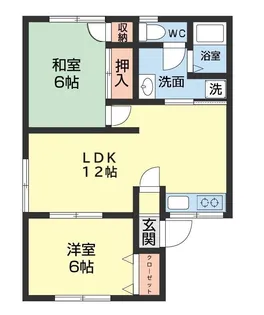 桜ハイツ【1階】の間取り
