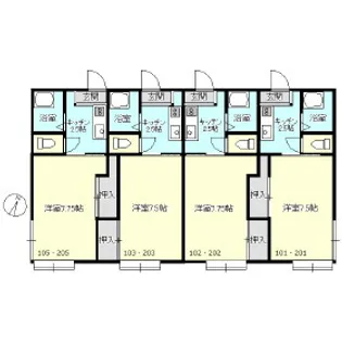 メゾンK2【1階】の間取り