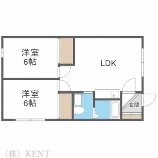 マンションP-BOX【4階】の間取り