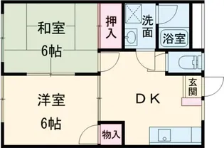 武蔵野ハイツ【1階】の間取り