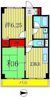 テラスコート柏【1階】の間取り