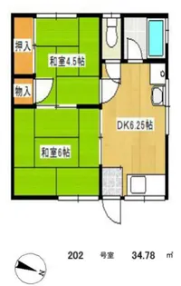 サニーエルム【2階】の間取り