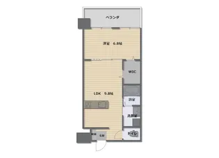 EsanTerrace喜屋武【5階】の間取り