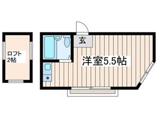 ア-ティクル武蔵野【2階】の間取り