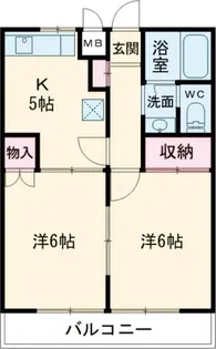 コーポチェリー【1階】の間取り
