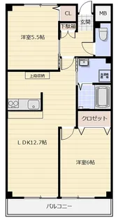 グランドハイツ森【2階】の間取り