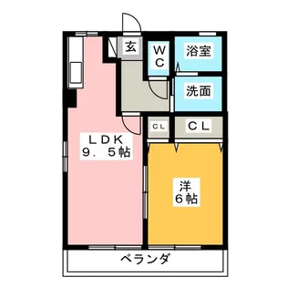 ピュアシャイン【2階】の間取り