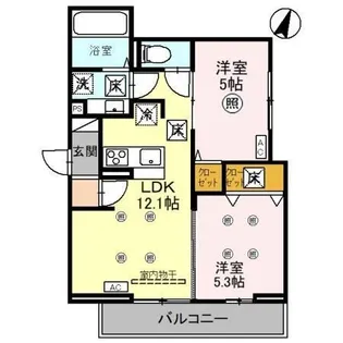埼玉県さいたま市浦和区針ヶ谷1【アパート】の間取り