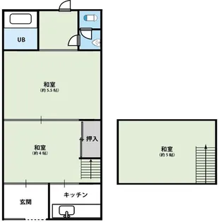 大阪府大阪市北区本庄西1【一戸建】の間取り
