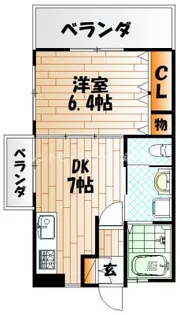 フェルト1113【4階】の間取り