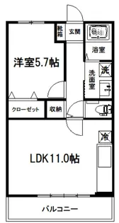 埼玉県さいたま市見沼区大字南中丸【アパート】の間取り