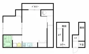 レユシール温品【3階】の間取り