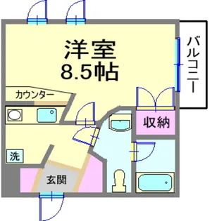CAROL横濱【1階】の間取り