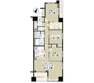 KDXレジデンス日本橋水天宮【5階】の間取り