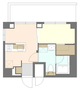 1DKの間取り画像