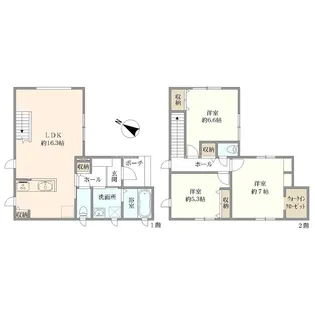 新潟県新潟市中央区浜浦町2【一戸建】の間取り