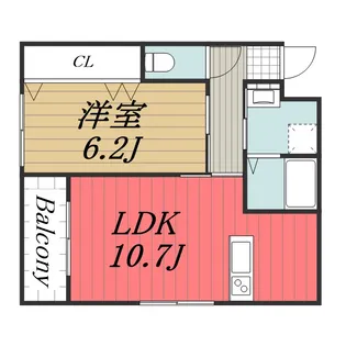 千葉県千葉市稲毛区小仲台4【マンション】の間取り