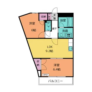 ヴィラメゾンNORIKA【2階】の間取り