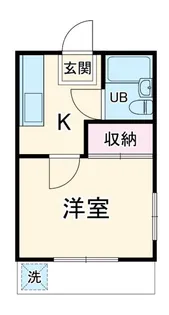 フラット田園【1階】の間取り