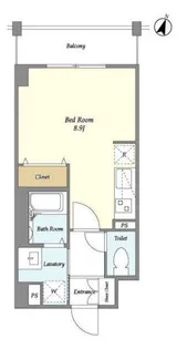 東京都目黒区下目黒2【マンション】の間取り