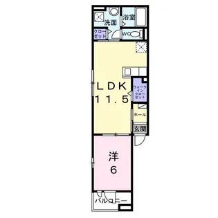 神奈川県小田原市飯泉【アパート】の間取り