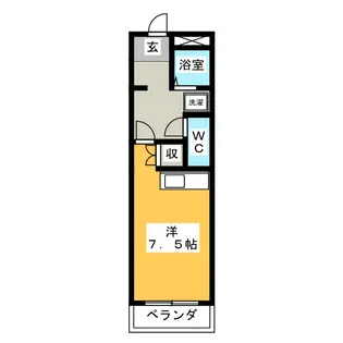 ダイアナポリス鳥居I【1階】の間取り