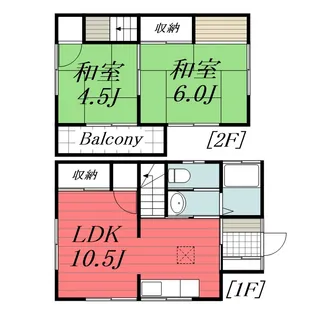 千葉県市原市江子田【一戸建】の間取り