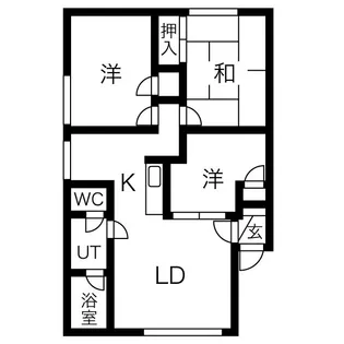 ハーベスト元町A棟【3階】の間取り