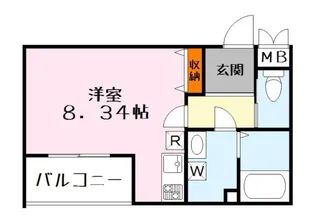 ビエノス野村【1階】の間取り