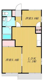 グリーンヒル常盤台【1階】の間取り