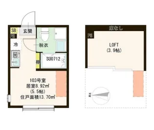 東京都練馬区桜台6【アパート】の間取り