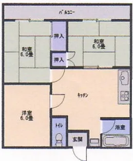 愛媛屋ビル【3階】の間取り